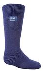 Childrens Thermal Heat Holder Socks 2-5.5 Uk, 34-39 Eur, Age 8 Years + (Deep Blue)