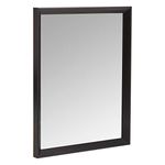 Amazon Basics Rectangular Wall Mount Mirror 40.6 x 50.8 cm - Peaked Trim, Black