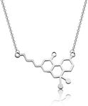 TGBJE THC Molecule Necklace CBD Mol