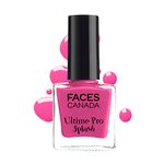 FACES CANADA Ultime Pro Splash Nail Enamel - Bubblegum 104 (8ml) | Quick Drying | Glossy Finish | Long Lasting | No Chip Formula | High Shine Nail Polish For Women | No Harmful Chemicals