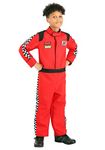 Fun Costumes Red Racer Jumpsuit Costume for Kid's - XS