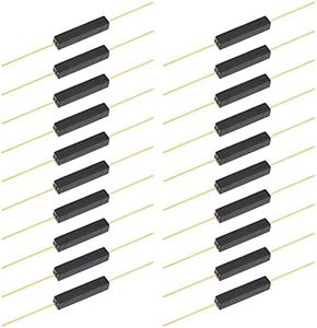 eMagTech 20pcs Plastic Reed Switch Reed Contact Normally Open Magnetic Induction Switch