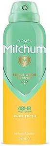 Revlon Mitchum Women Triple Odor Defense 48HR Protection Aerosol Deodorant & Anti-Perspirant, Pure Fresh, 200 ml