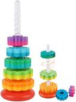 Baby Spinning Toy, Rainbow Stacking Toys for Toddlers 1-3, Ring Stacker Toys for Babies 6-12 Months, 1 2 3 One Year Old Girl Boy Birthday Gifts, Brain Development Learning Toy