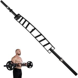 Yes4All Multi Grip Barbell & Cable Attachment, Curved Swiss Barbell for Greater Range of Motion, 600 Lbs Capacity