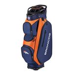 WILSON NFL Golf Bag - Cart, Denver, Orange, 2020 Model