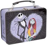 Vandor The Nightmare Before Christmas Jack and Sally Large Tin Tote, 3.5 x 7.5 x 9 Inches