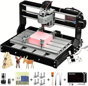 SainSmart Genmitsu 3018-PRO CNC Router Machine, GRBL Control 3 Axis Plastic Acrylic PCB PVC Wood Carving Milling Engraving Machine with Upgraded Power Adapter, XYZ Working Area 300x180x45mm