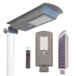 Homehop 80W Led Solar Street Light for Outdoor Home Garden,Aluminium Alloy Waterproof Wall Light (Grey)