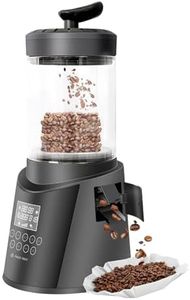 MAGO MAGA Smart Home Coffee Bean Roaster, Digital Display, Auto and Manual Modes, 300g Capacity Smokeless Chaff Collection, Transparent Viewing, Auto-Cooling, 120V