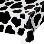 Creative Converting 329659 Cow Print Plastic Tablecover, Tableware, 54 x 108, 1ct