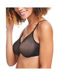 Gossard Women's Glossies Sheer U/Wired Bra, Black, 32 32F UK