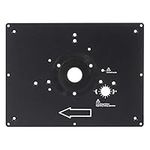 Trend Router Table Insert Plate, Aluminum Alloy, User-Made Compatibility, Pre-Drilled Holes, Customizable Fit, RTI/PLATE/A