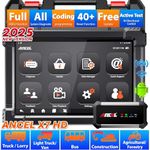 ANCEL X7HD 10'' Heavy Duty Truck Scanner, Semi Trucks Full System Diagnostic Tool, Bidirectional Diesel Scan Tool with DPF, ECU Coding, 40+ Reset for Cummins, Detroit, Caterpillar, Volvo, Paccar etc
