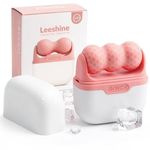 Ice Roller for Face and Eyes - Facial Skin Care Tools with 2 in 1 Face Roller and Travel Case, Self Care Gift for Men Women (Pink)