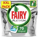 Fairy Platinum Original DishWasher Tablets, 70 Tablets