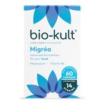 Bio-Kult Migréa Advanced Multi-Strain Bacterial Formulation with Magnesium Citrate and Vitamin B6-60 Capsules | Packaging May Vary