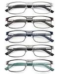 5 Pack Reading Glasses For Men, Blu