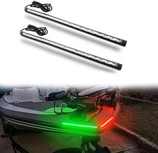 Boaton Marine Boat Navigation Lights, Night Fishing Lights, No Drilling Install Boat Bow Lights Boat Running Lights For Pontoon Boat Bass Boat Jon Boat Jet Ski Kayak