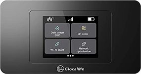 GlocalMe DuoTurbo 4G LTE Mobile Hotspot, Wireless WiFi Device for Home or Travel in 140+ Countries, No SIM Card Needed, Smart Local Network Auto-Selection, with CA 8GB & Global 1GB Data, Pocket WiFi