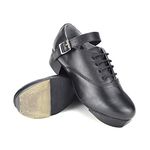 Irish Jig Shoes for Irish Dancing. Loud Tips and Easy Click Heels (Size 6 UK) Black