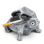 Monoture Ash Tray Outdoors/Indoors,Ashtray for Outside Patio、Porch Decor Home Cute Ashtray for Resin,Cool Turtle Ashtray with Lid Smell Proof, Resin Smokeless Ashtray for Cigarettes As Surprise Gift