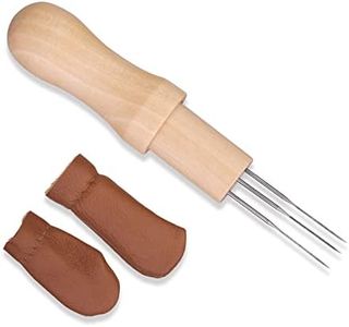 Mayboos Wool Felting Tool Kit, Felting Needle with 3 Needles Tool, Needle Felting Supplies, Wool Felting Supplies Needle Felting Tool with Finger Protector for Home Craft Work