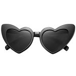 STORYCOAST Heart-Shaped Sunglasses Women Vintage Black Pink Red Heart Shape Sun Glasses