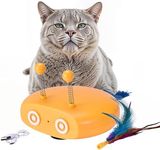 Black Rhino Interactive Cat Toy - Cat Laser Toy Automatic Motion Activated - Adjustable Speed Laser Cat Toy with Circulation Light - Electronic Smart Pet Toys for Indoor Exercise - Rechargeable