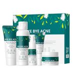 Skincare Set Gifts for Teenagers Girls - Tea Tree Skin Care Sets & Kits - Pamper Gifts for Women Includes Cleanser-Toner-Serum-Face Cream-Gel - Acne Remove Oil Control Facial Kit(5PCS)