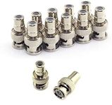 fdealz® [ 10 Pieces ] RCA and BNC Coaxial Adapter - BNC Male to RCA Female Connector, works for for RG11, RG6, RG59, RG58, SDI, HD SDI, CCTV