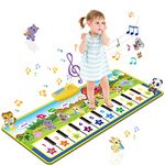 m zimoon Kids Piano Mat, Piano Music Mat Dance Mats Touch Play Mats Floor Keyboard Musical Carpet Mat Gift Toys for 2 3 4 5 6 Years Old Kids Boys Girls Toddlers (100 × 36 cm)