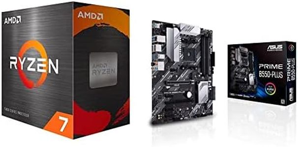 AMD Ryzen 7 5700G 8-Core, 16-Thread Unlocked Desktop Processor & ASUS Prime B550-PLUS AMD AM4 Zen 3 Ryzen 5000 & 3rd Gen Ryzen ATX Motherboard