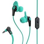 JLab JBuds Pro Signature Earbuds, Titanium 10mm Drivers, Music Controls, Universal Mic, Custom Fit with Cush Fins (Teal)