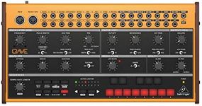 Behringer CRAVE Analog Synthesizer Analog Semi-Modular Synthesizer with 3340 VCO, Classic Ladder Filter, 32-Step Sequencer and 16-Voice Poly Chain, Compatible with PC and Mac