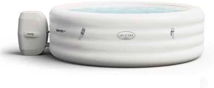 Lay-Z-Spa 60011 Vegas Hot Tub with 140 AirJet Massage System Inflatable Spa with Freeze Shield Technology, 4-6 Person