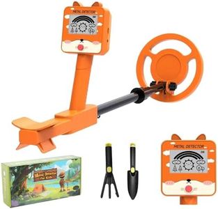 Metal Detector for Kids - Waterproof Kids Metal Detector Kit with LCD Display, Adjustable Stem, Lightweight Design, 6.3" Search Coil for Gold & Coin Hunting, for Boys & Girls
