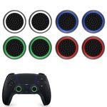 8 Pcs Thumb Grips Compatible with PS5 & PS4 Controller Controller Grip Silicone Cover Joystick Protection Attachments Game Controllers, Convex and Concave-Raised Dots & Studded Design