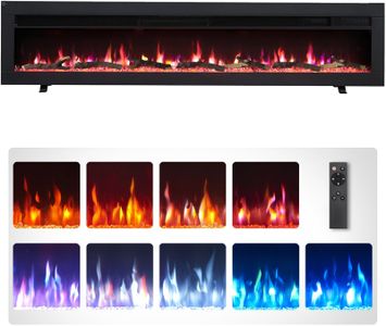 FlameKo Dilton 60in Electric Fireplace – Wall Mounted Heater