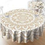 WISH TREE Round Tablecloth 60 Inch,