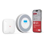 X-Sense Wi-Fi Combination Smoke and Carbon Monoxide Alarm for Home with English Voice Alerts, Wireless Interlinked Voice Alarm with SBS50 Base Station, XP0A-MR11