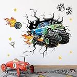 decalmile 3D Racing Car Wall Sticke