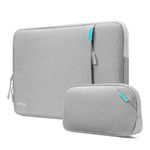 tomtoc 360 Protective Laptop Sleeve Set for 14-inch New MacBook Pro M3/M2/M1 Chips Pro/Max A2992 A2918 A2779 A2442 2023-2021, Water-Resistant Shockproof MacBook Case Bag with Organized Accessory Pouch