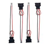 4 Pack Car Speaker Wiring Harness Wire Cable for Volkswagen Atlas VW Jetta Passat Seat Golf Polo Beetle Scirocco Speakers Harness Adapter Connector Adaptor Plug