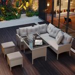 Outdoor Sofa Dining Set