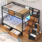 BTHFST Bunk Bed Twin Over Twin with