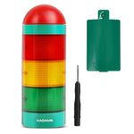 Kadams Visual Timer for Kids with Audio Alarm - Digital Timer for Classroom Teachers Toddler Productivity Time Management Tool Traffic Light Timer 24hr Countdown Press Pause Special Education Green