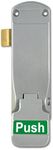 Exidor 297 Emergency Fire Exit Push Pad Panic Latch for Single Door (Silver)