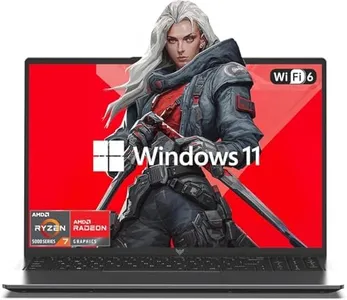 MALLRACE 2025 AMD Gaming Laptop, 15.6 inch Laptop Computer with AMD Ryzen 7 5000 Series(8C/16T, Up to 4.5GHz), 16GB RAM 512GB NVMe SSD Laptop, Radeon RX Vega 8 Graphics, WiFi-6, Backlit KB, HDMI