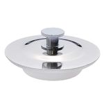 1 Pack Universal Bath Plug, 40-45mm Hole Stainless Steel Drain Plug Drain Stopper Sink Plug for Bathtub Washbasin Kitchen Sink